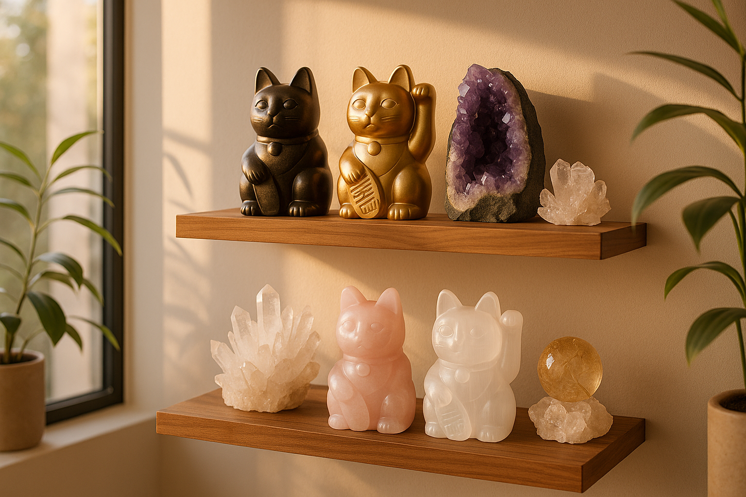 水晶招財貓配搭方案