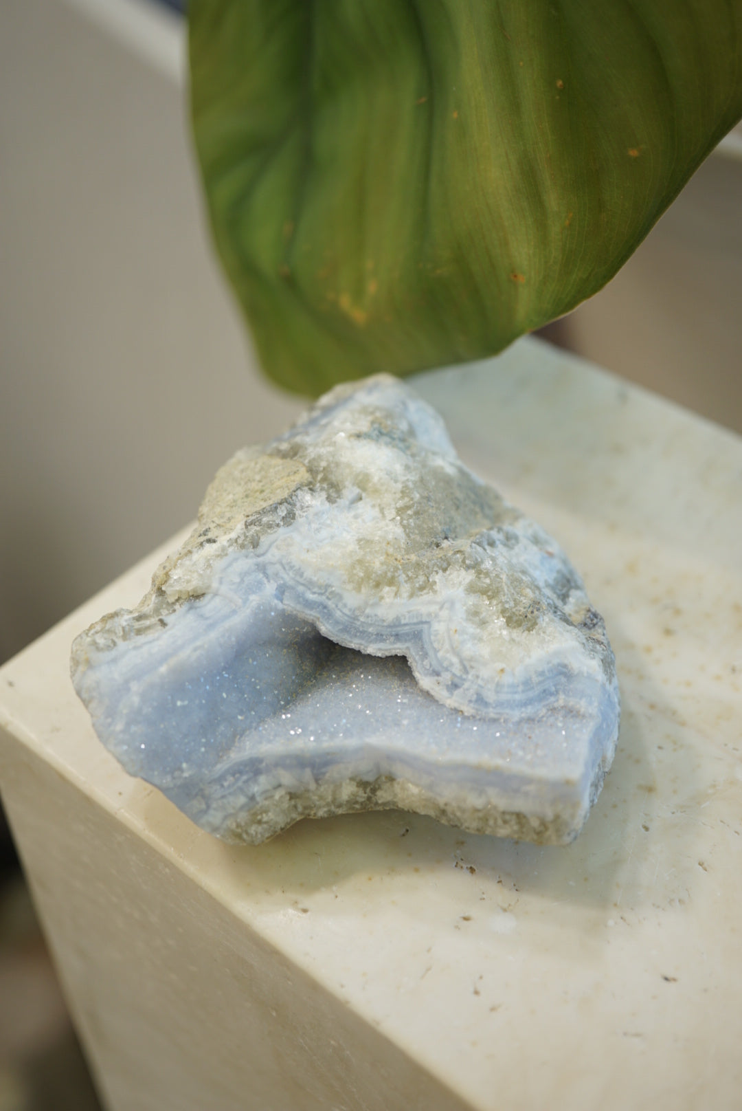 南非藍紋瑪瑙原石 Raw Blue Lace Agate - ART OF GEM