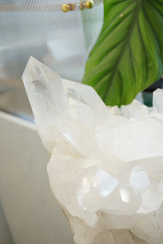 12KG 重量級巴西白水晶簇 - ART OF GEM