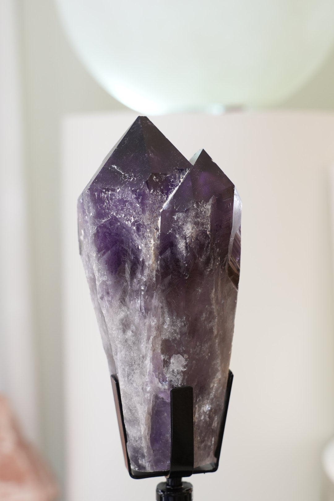 巴西雙生紫晶權杖B(配旋轉底座) - ART OF GEM