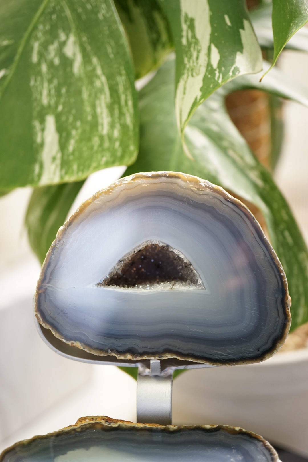 巴西藍紋瑪瑙聚寶盆 Brazil Blue Agate Jewellery box - ART OF GEM