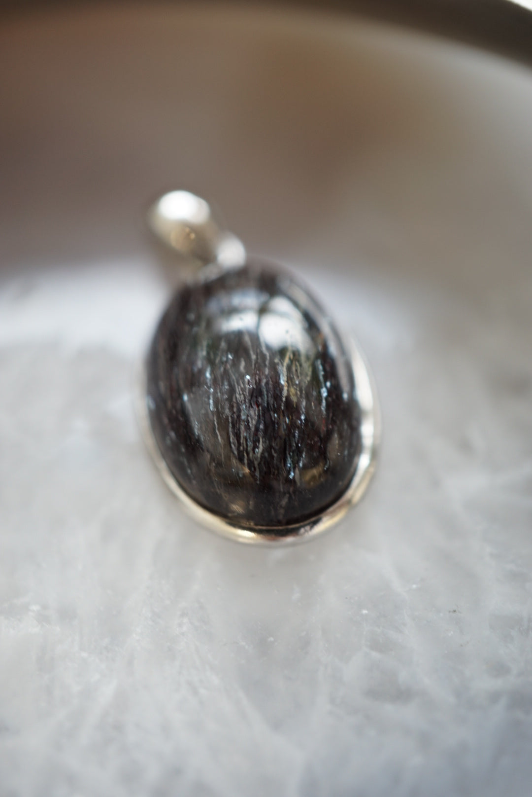 黑超七吊墜(配925 銀鏈) super seven pendant(with 925 Silver Necklace) - ART OF GEM