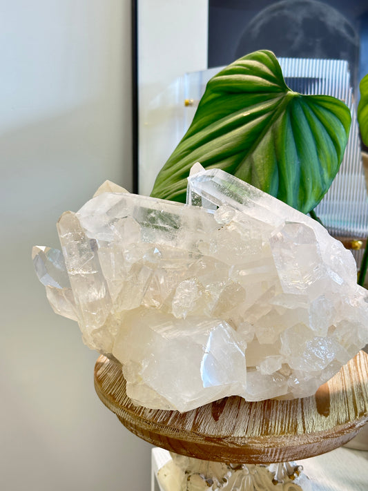 4.9KG 重量級巴西白水晶簇 - ART OF GEM