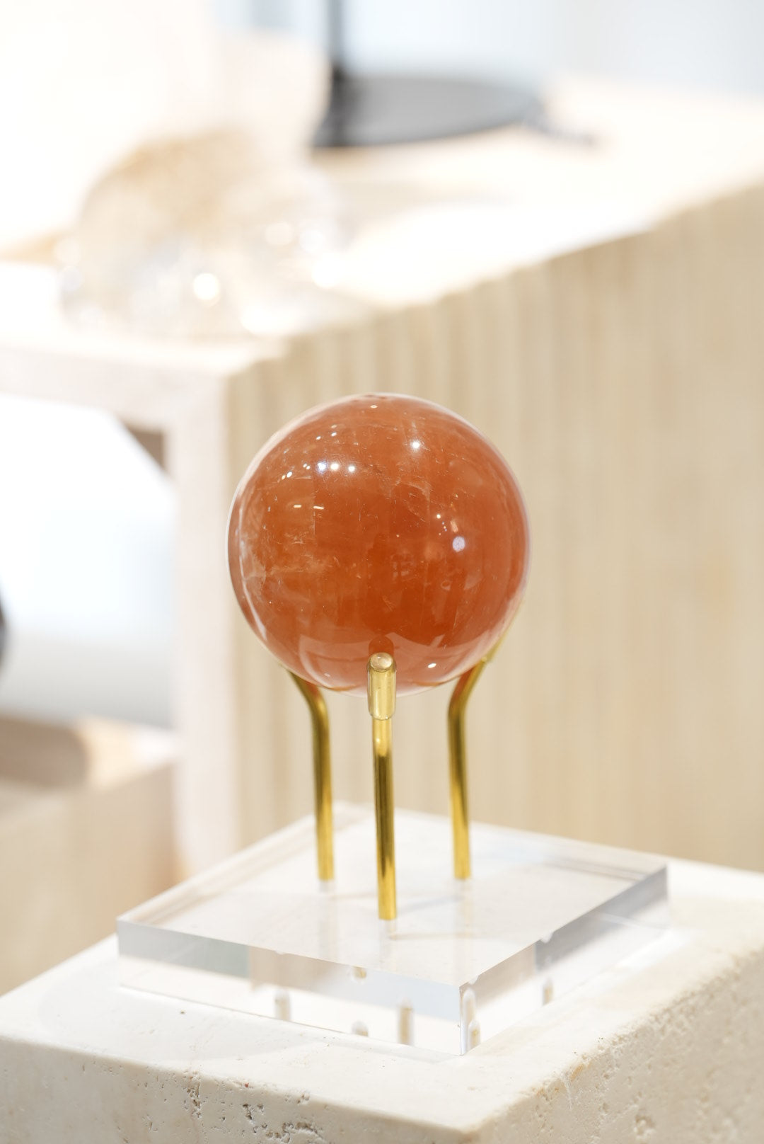 蜜糖色黃方解石球 - ART OF GEM