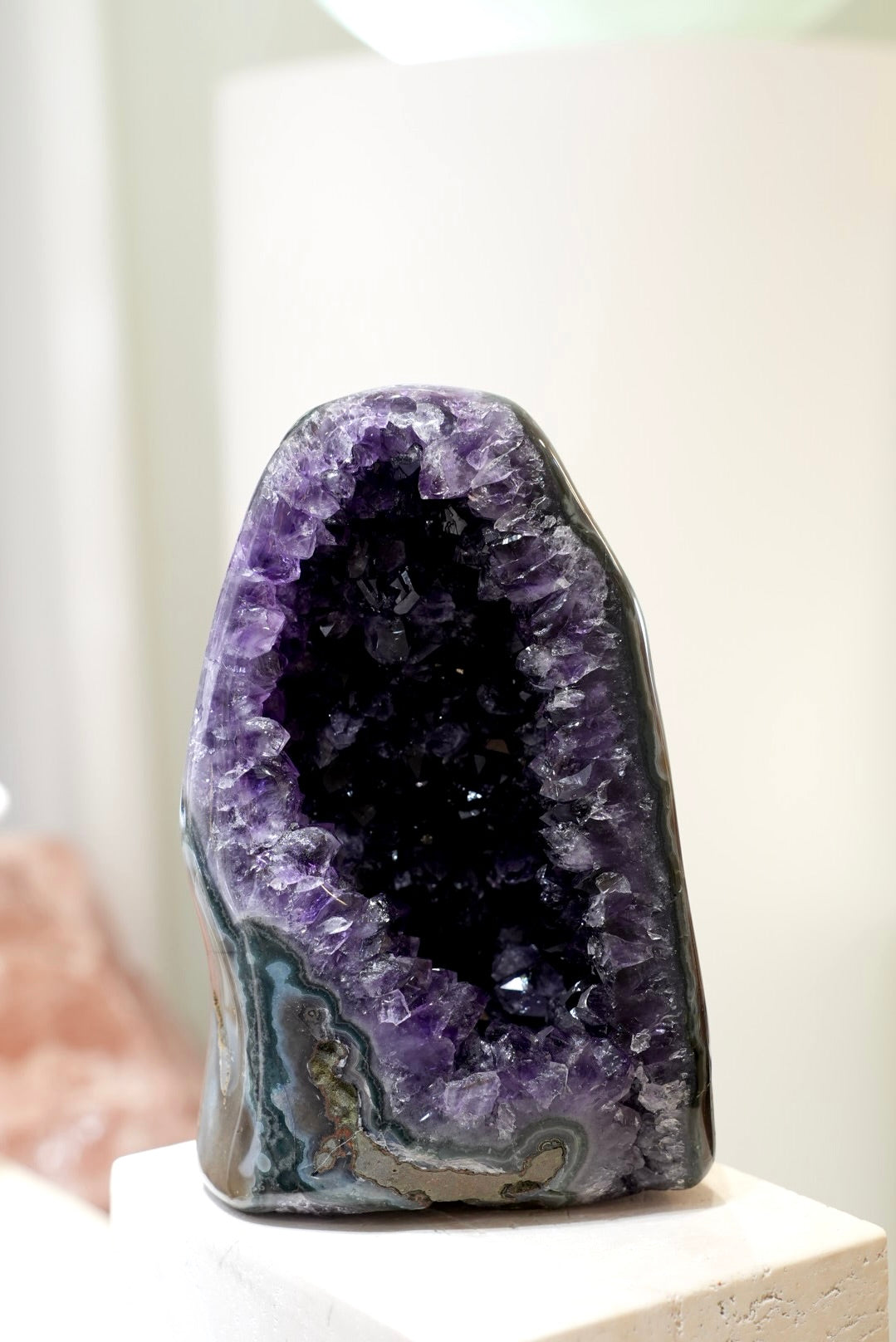 罕有巴西全瑪瑙拋光紫晶洞 - ART OF GEM