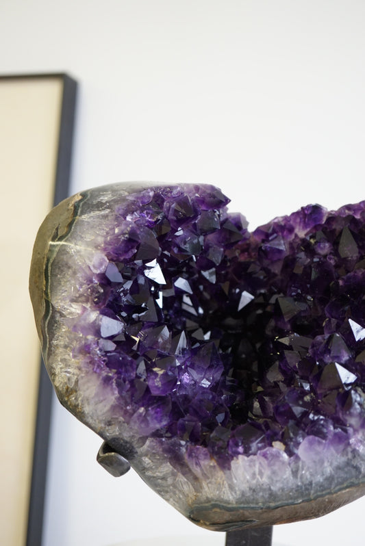 5KG 收藏級烏拉圭大晶牙帝王紫紫水晶心 - ART OF GEM