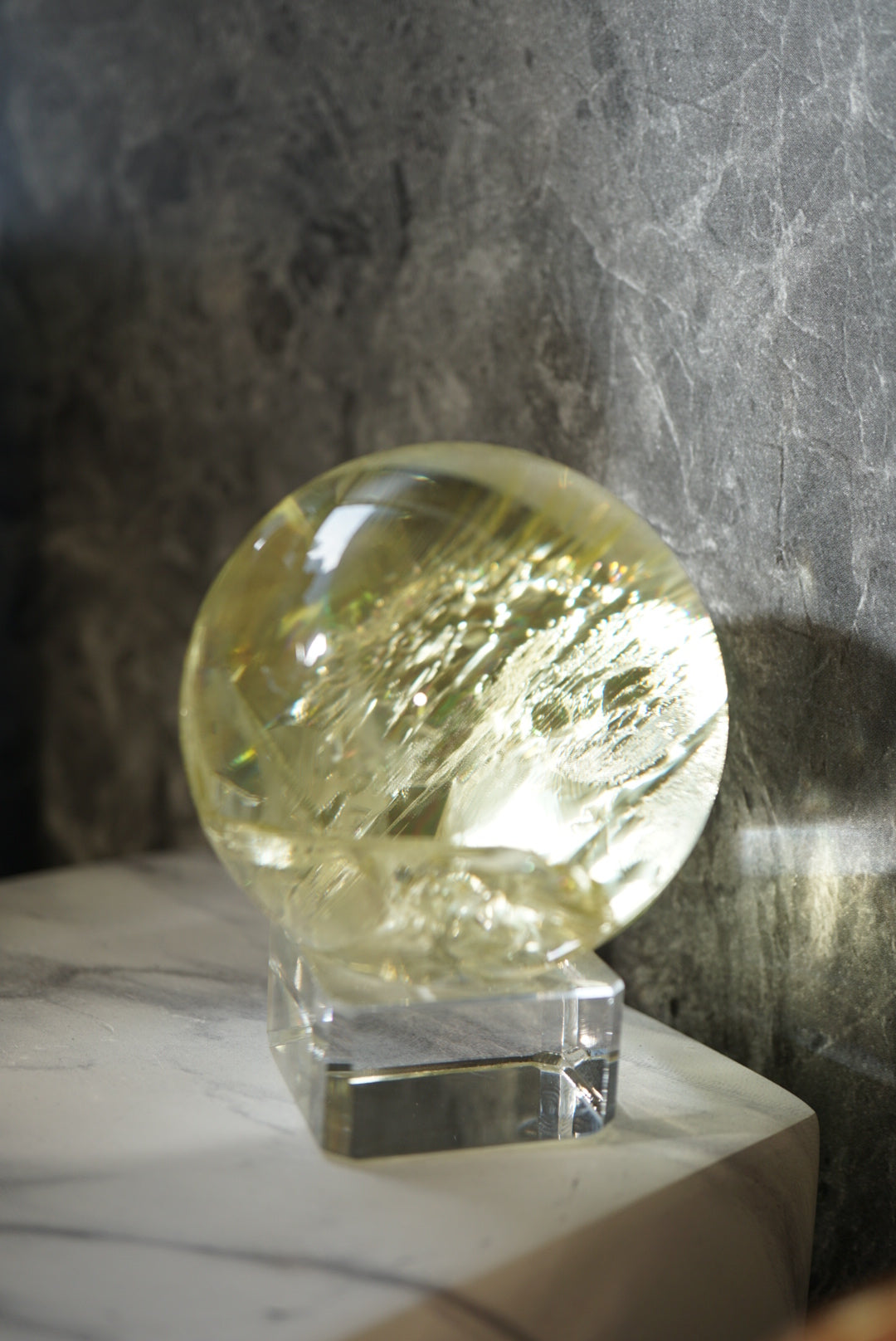 60mm 巴西黃水晶球 - ART OF GEM