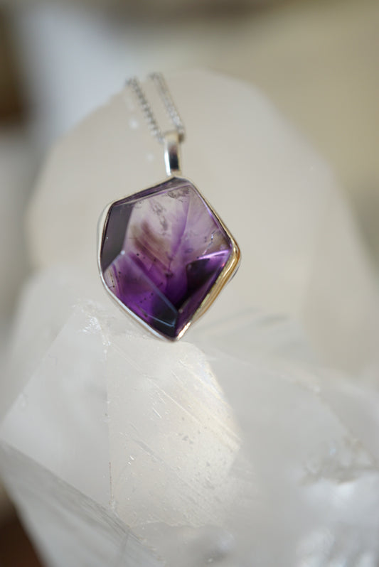 紫髮超7吊墜(配925 銀鏈) - ART OF GEM