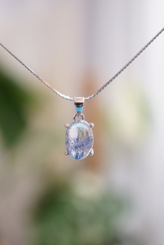 藍線石吊墜(配925 銀鏈) - ART OF GEM