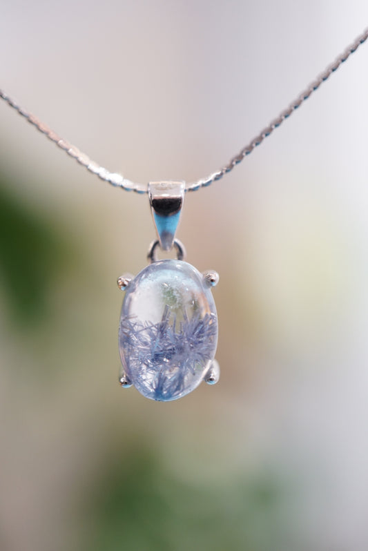 藍線石吊墜(配925 銀鏈) - ART OF GEM