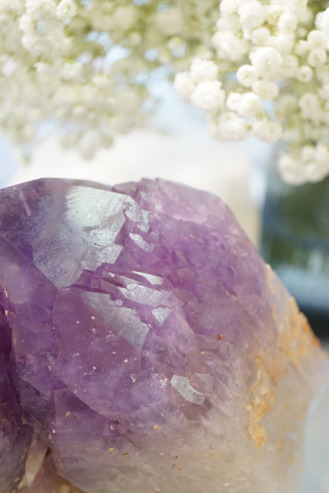 罕見玻利維也雙生紫黃晶簇 - ART OF GEM