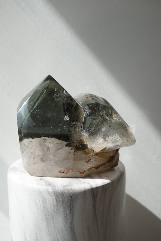 綠幽靈雙生晶簇 - ART OF GEM