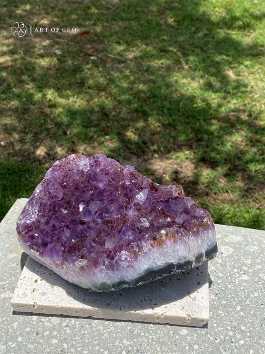 巴西深紫紫鈦晶簇 - ART OF GEM