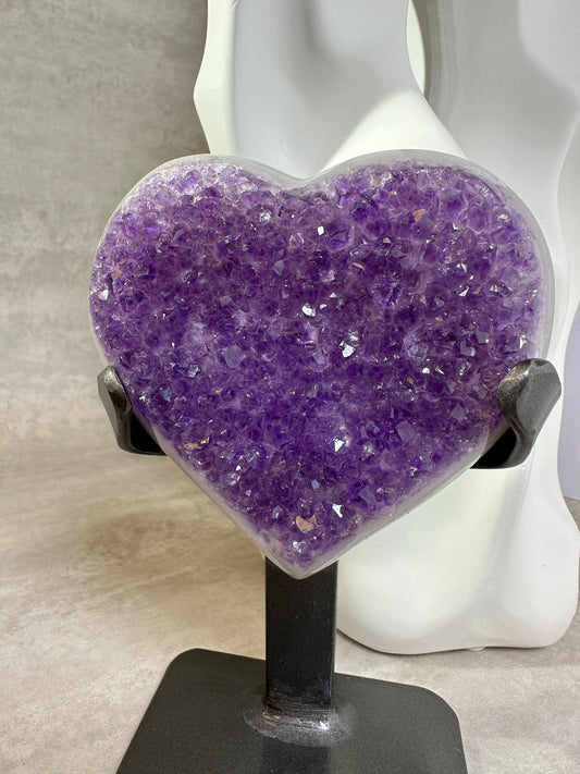 烏拉圭瑪瑙紫晶心心 - ART OF GEM