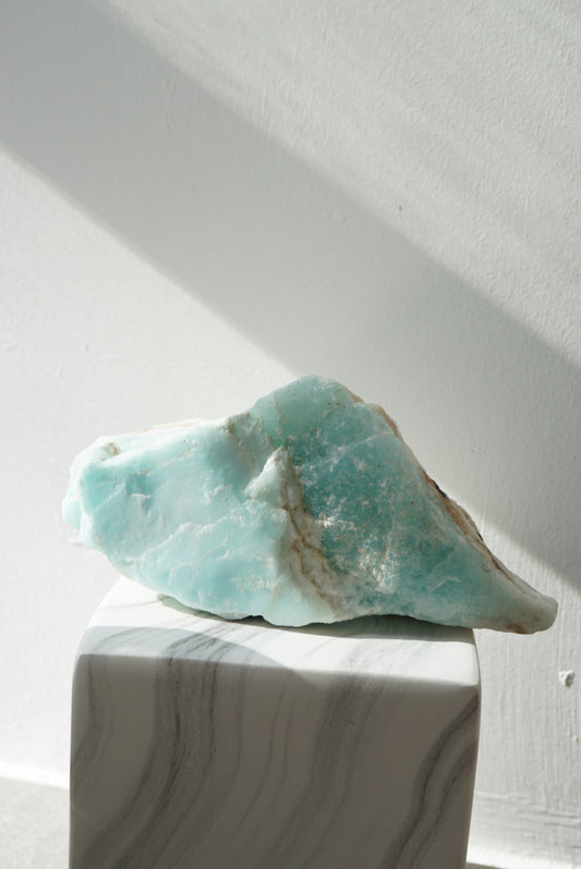 藍加勒比方解石原石 - ART OF GEM