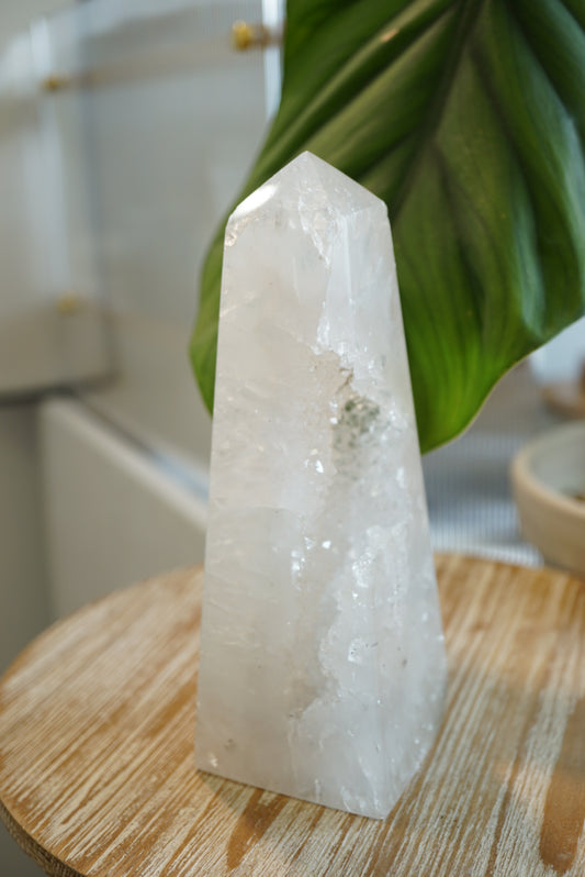 巴西白瑪瑙柱 - ART OF GEM