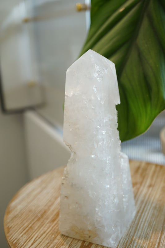 巴西白瑪瑙柱 - ART OF GEM