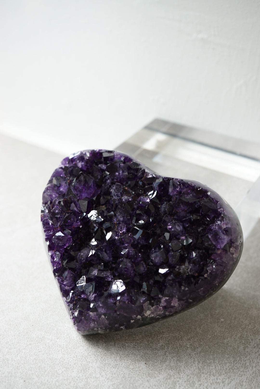 烏拉圭頂級帝王紫紫晶心心 - ART OF GEM