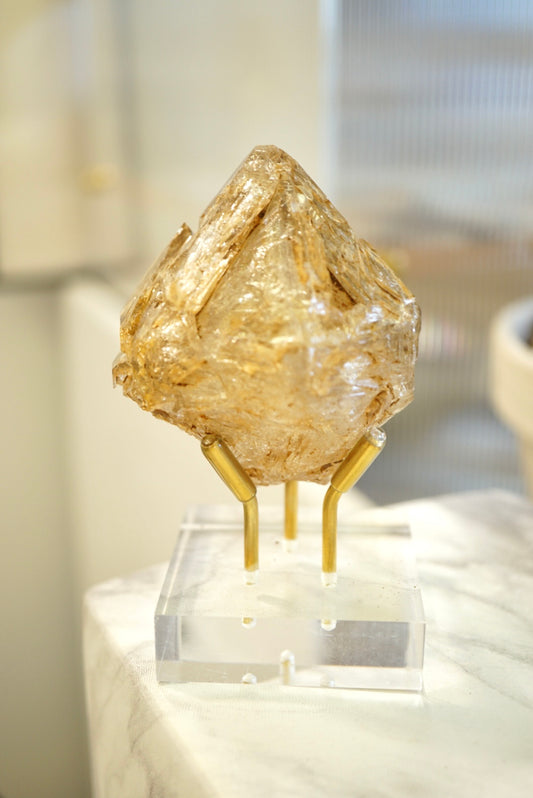 巴基斯坦鑽石形黃泥骸骨水晶 - ART OF GEM