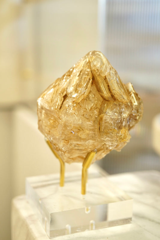 巴基斯坦鑽石形黃泥骸骨水晶 - ART OF GEM