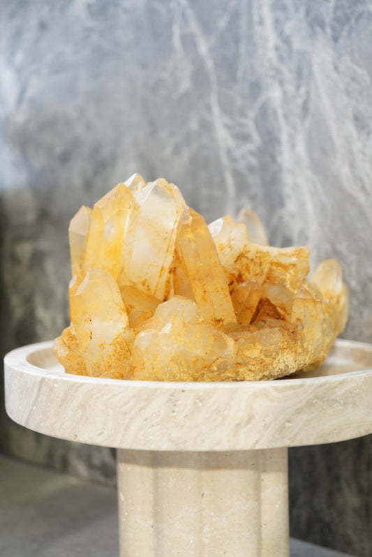 黄金治癒者/黃膠花水晶簇 - ART OF GEM