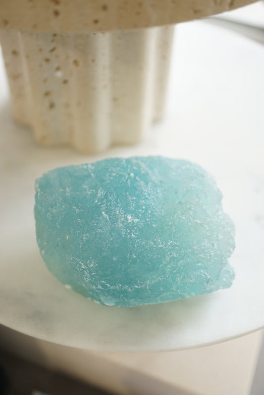 巴西海藍寶原石 (帶塗層) - ART OF GEM