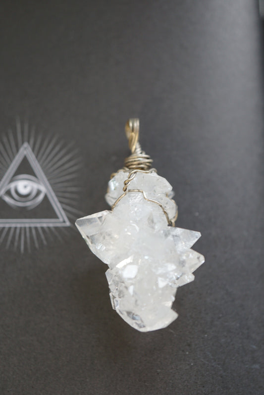 印度鑽石魚眼石吊墜 - ART OF GEM