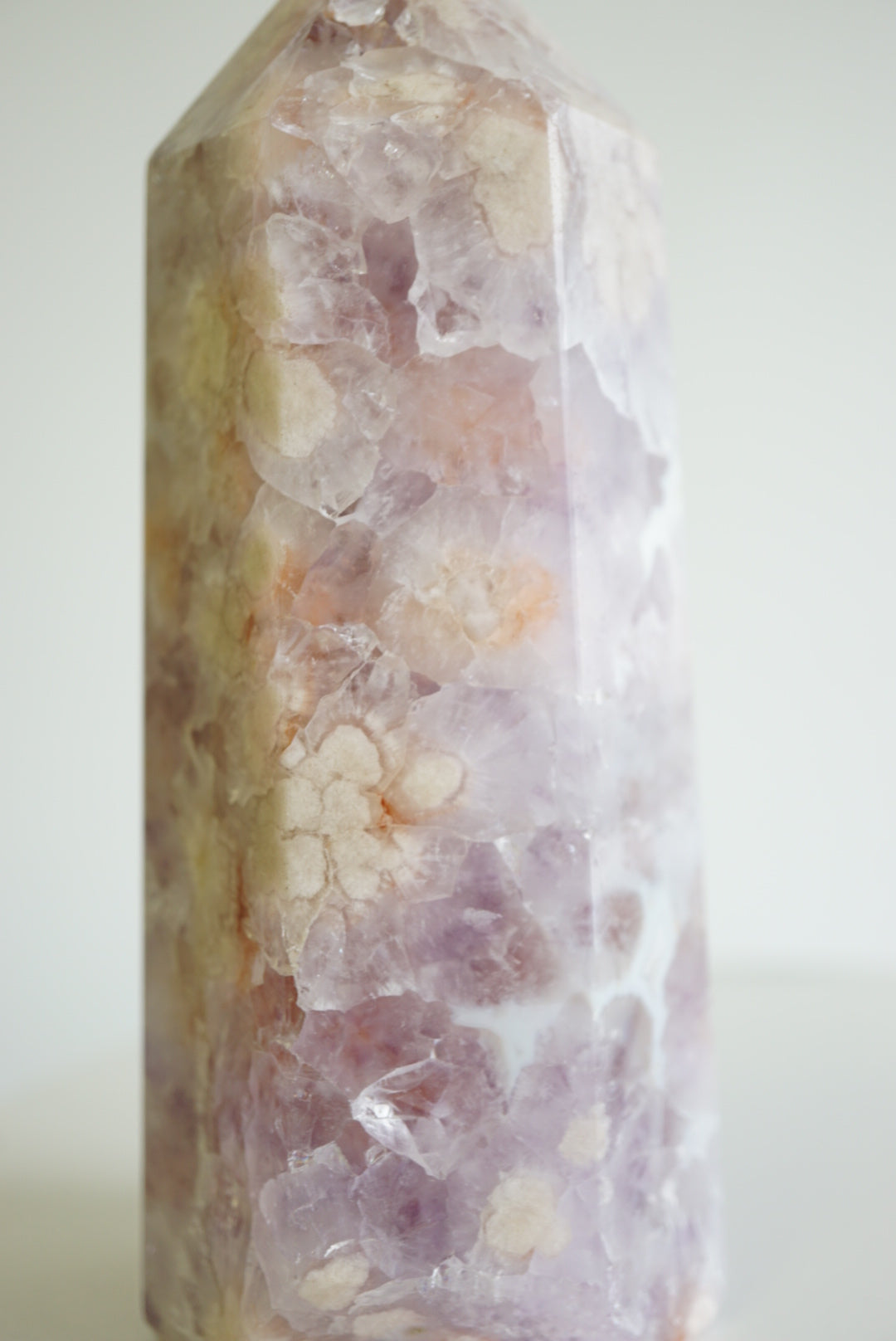 粉紫晶櫻花瑪瑙柱 - ART OF GEM