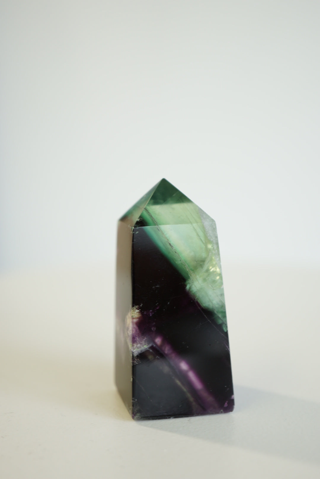 紫綠羽毛螢石柱 - ART OF GEM