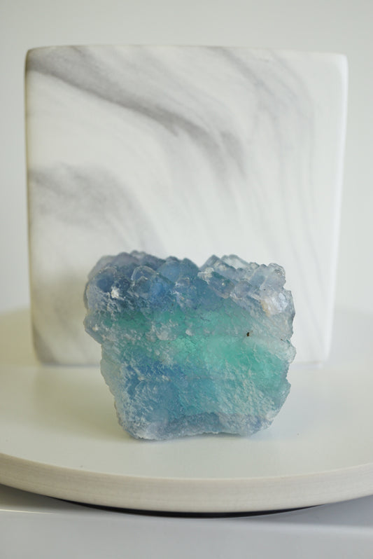 收藏級香花嶺漸變藍螢石 - ART OF GEM