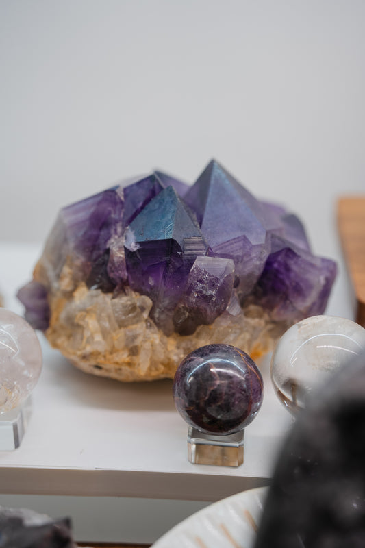 剛果大牙紫晶簇 - ART OF GEM