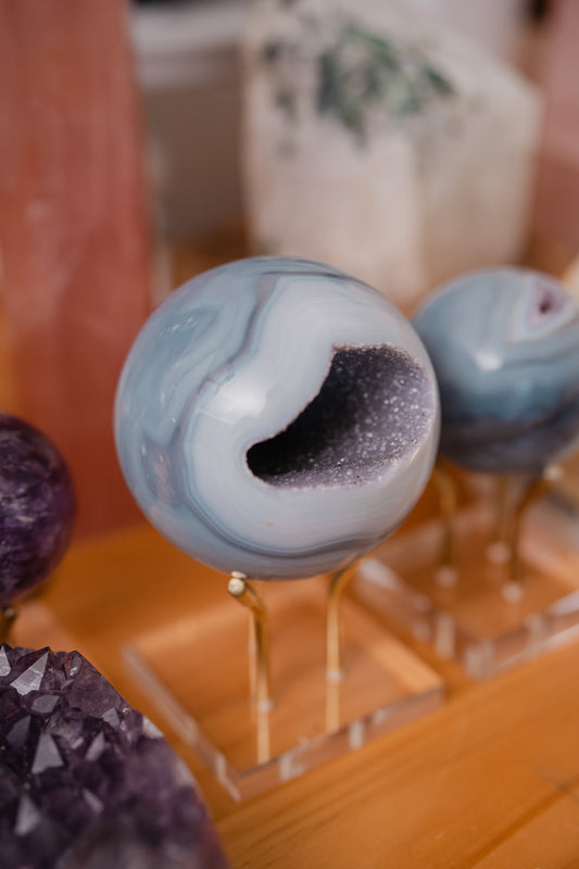 巴西藍瑪瑙開口笑 - ART OF GEM