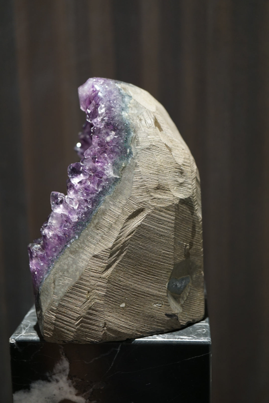 烏拉圭頂級帝王紫紫晶鎮 (共生方解石) - ART OF GEM