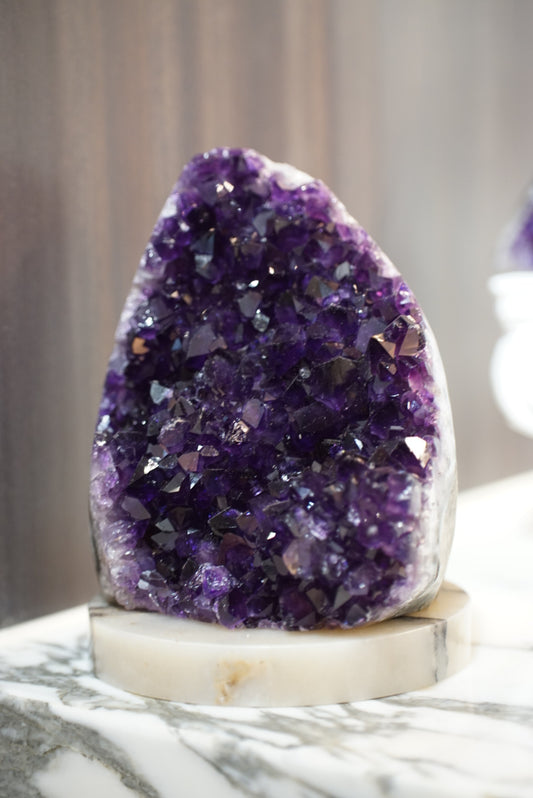 烏拉圭頂級帝王紫大晶牙紫晶鎮 (帶紫晶花) - ART OF GEM