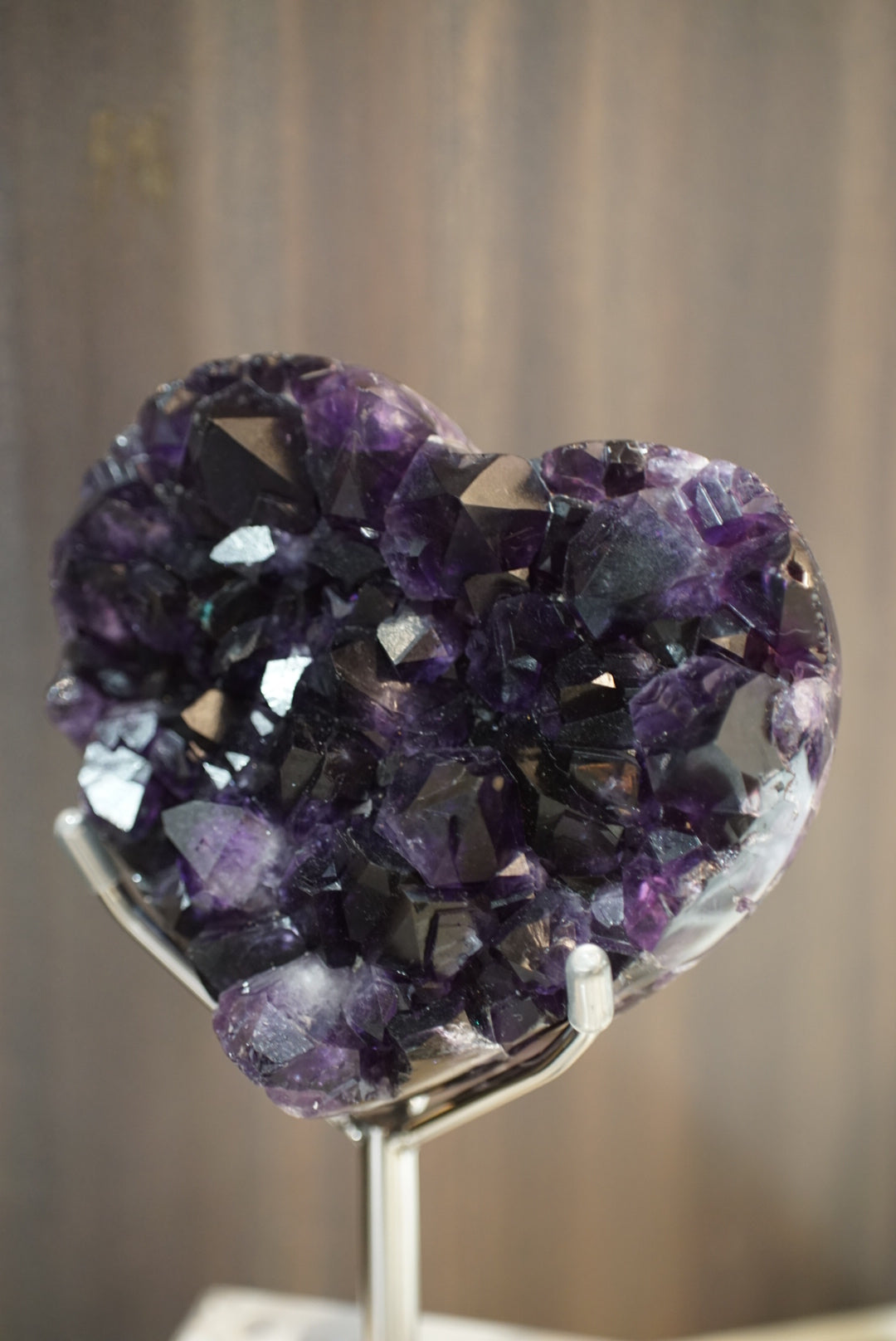 頂級烏拉圭帝王紫大晶牙紫水晶心心 - ART OF GEM