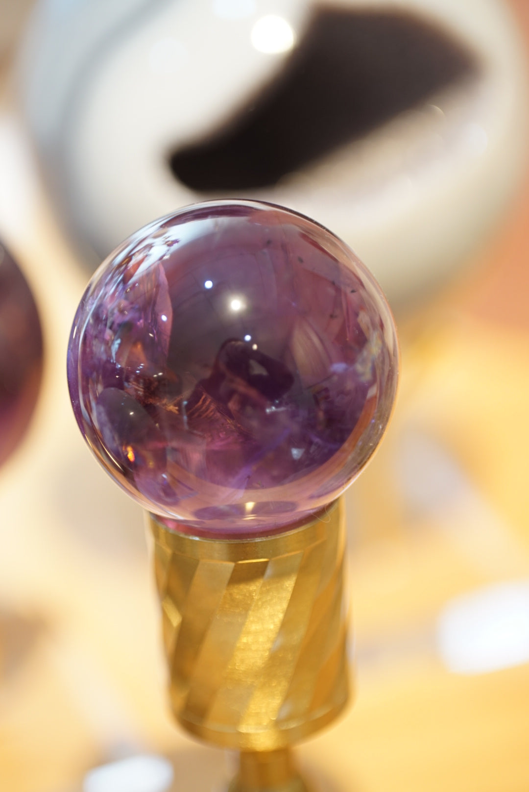 帶上帝指紋巴西紫晶球 - ART OF GEM