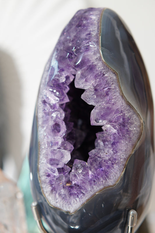 巴西瑪瑙紫晶蛋 - ART OF GEM