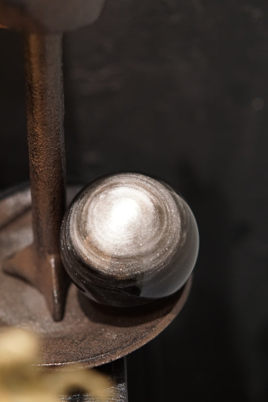 銀曜石球Silver Sheen Sphere - ART OF GEM