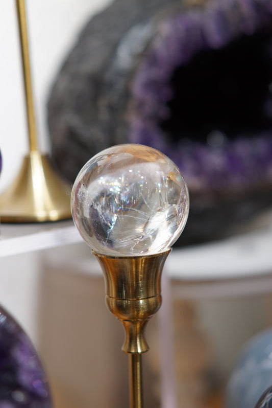 巴西白水晶球 Brazil White Quartz Sphere - ART OF GEM