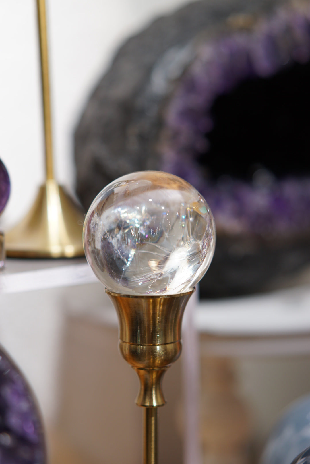 巴西白水晶球 Brazil White Quartz Sphere - ART OF GEM