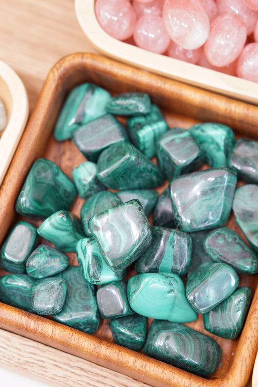 非洲孔雀石滾石 - ART OF GEM