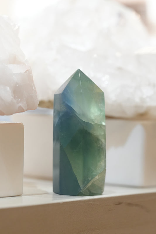 藍綠螢石柱 - ART OF GEM