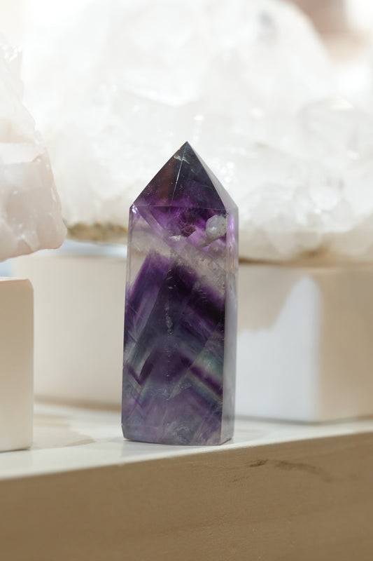 紫綠螢石柱 - ART OF GEM