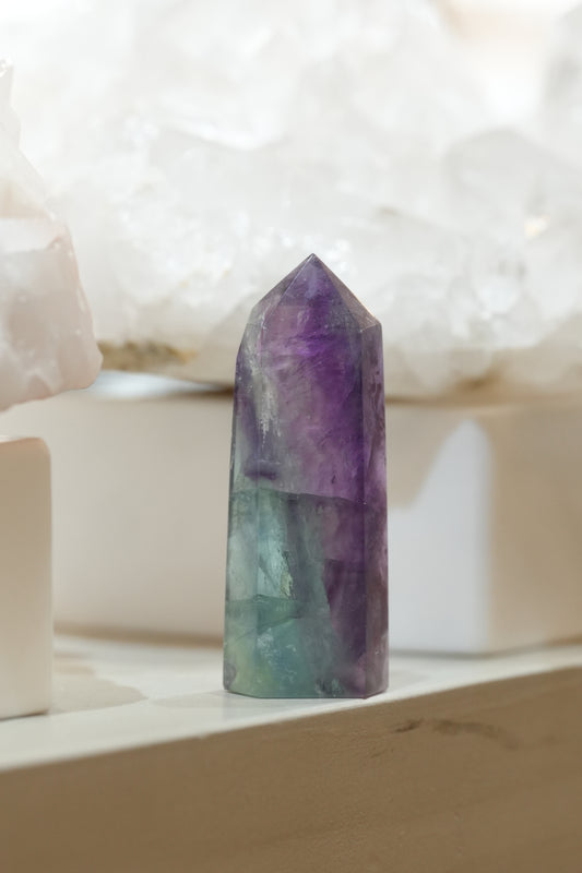 紫綠螢石柱 - ART OF GEM