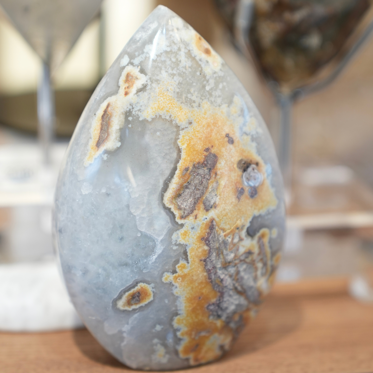 巴西藍瑪瑙擺設 Brazil Blue agate - ART OF GEM