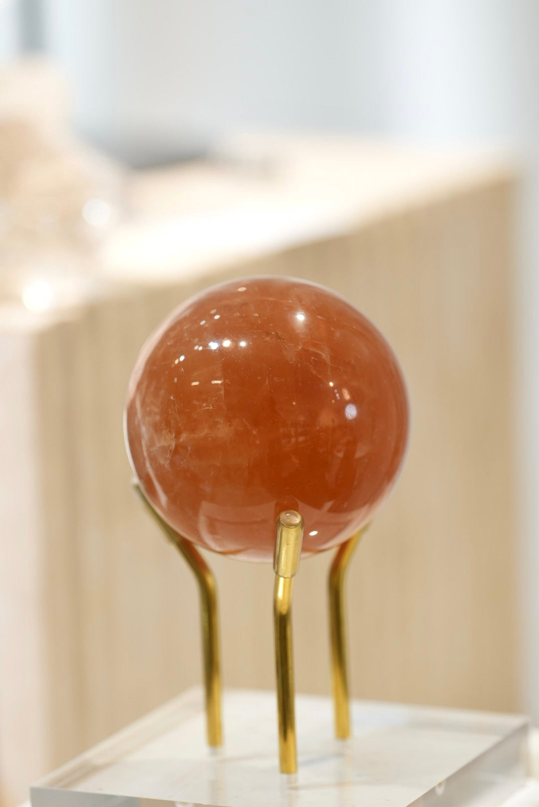 蜜糖色黃方解石球 - ART OF GEM