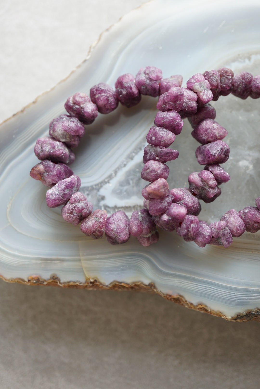 紅寶石原石手鏈 Raw Ruby Bracelet - ART OF GEM