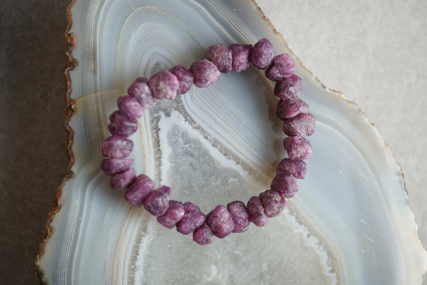紅寶石原石手鏈 Raw Ruby Bracelet - ART OF GEM