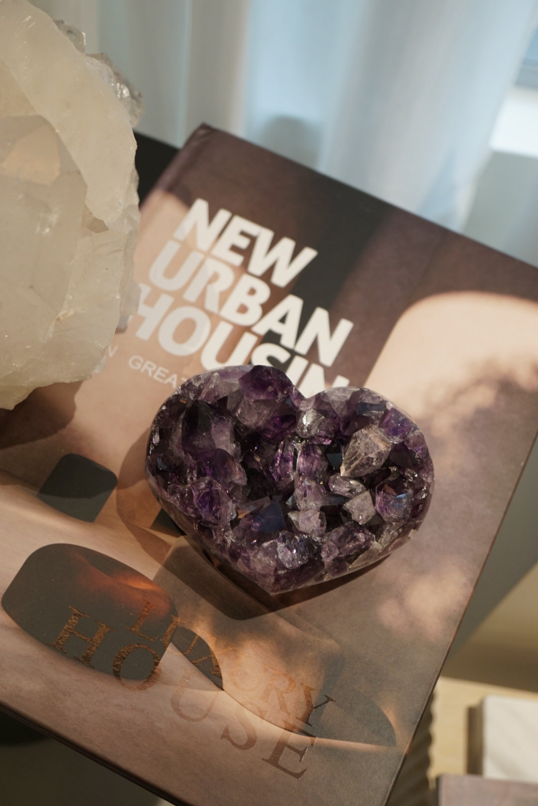 巴西紫晶心 Brazil Amethyst heart - ART OF GEM