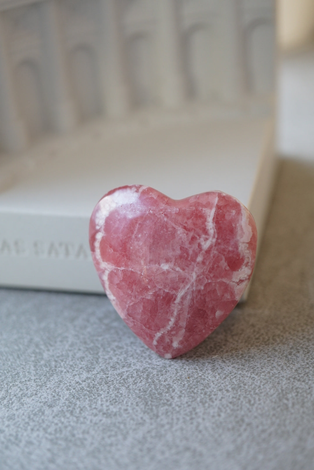 阿根廷紅紋石心心 Rhodochrosite heart - ART OF GEM
